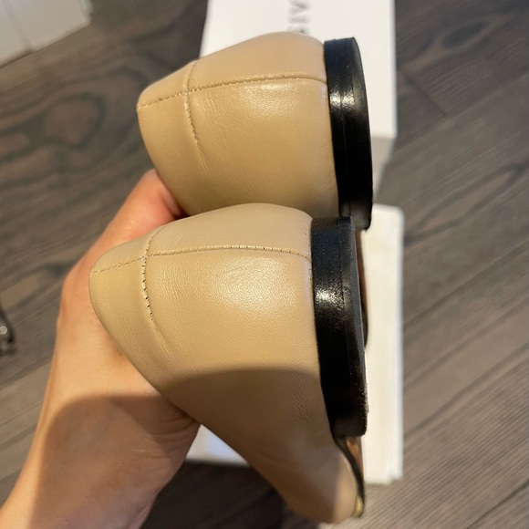 Givenchy Beige Camel All Leather Ballet Flats Size 36 - Picture 4 of 5